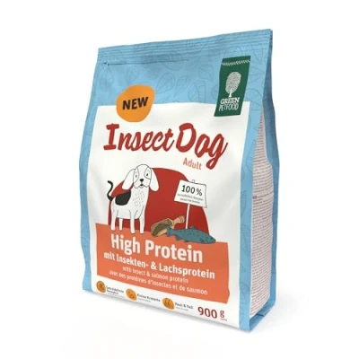Afbeelding van 900g Green Petfood InsectDog High Protein Insecten &amp; Zalm droogvoer voor honden