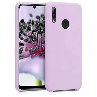 Afbeelding van kwmobile telefoonhoesje geschikt voor Huawei P Smart (2019) Hoesje met siliconen coating Smartphone case in mauve
