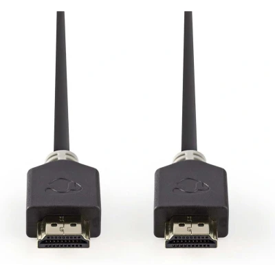 Afbeelding van HDMI kabel 2.0 Nedis 1 meter (4K@60Hz, HDR, Nylon, Antraciet)
