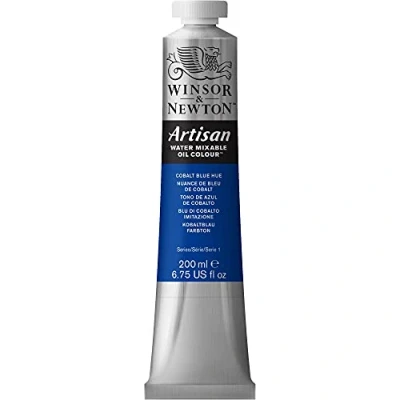 Afbeelding van Winsor &amp; Newton, Artisan, olieverf tube verdunbaar met water, 200 ml kobalt blue hue