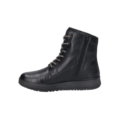 Afbeelding van Josef Seibel ANNA Veterboots, Dames, Maat: 38, Schwarz Leer
