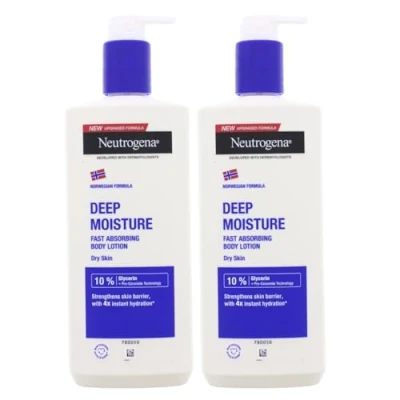 Afbeelding van Neutrogena Deep Moisture Fast Absorbing Body Lotion 400 ml (voor droge huid)