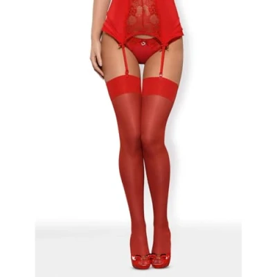 Afbeelding van Obsessive S800 Kousen Rood L/XL