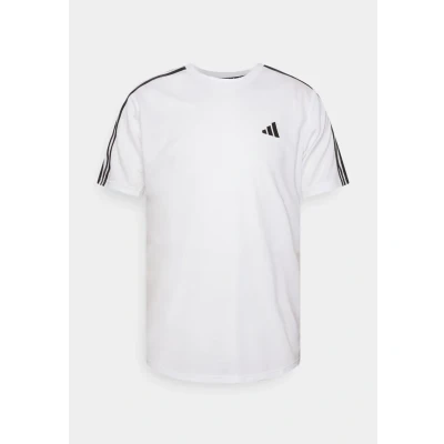 Afbeelding van adidas Performance Train Essentials 3STRIPE Tshirt Sport Tshirt, Heren, Maat: Medium, White/black