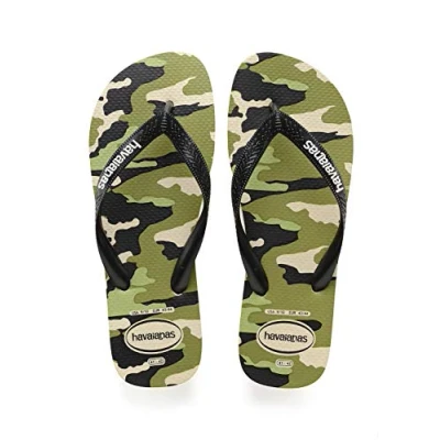 Afbeelding van Havaianas Top Camu, uniseks teenslippers, beige/zwart