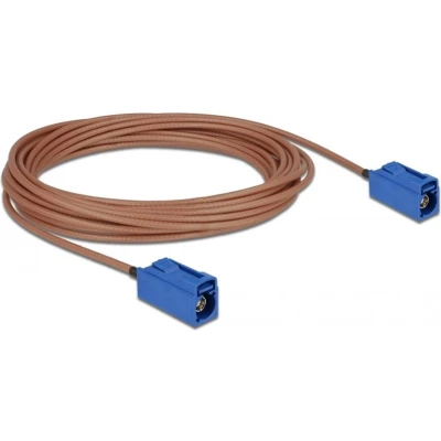 Afbeelding van Fakra C (v) antenne kabel RG316 50 Ohm / transparant 5 meter