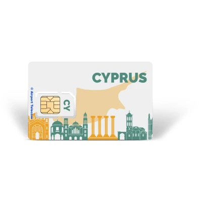 Afbeelding van eSIM Cyprus Unlimited 30 Dagen Data Prepaid Met Snel 4G/5G Internet En Bellen Op Reis In Europa Airport Telecom