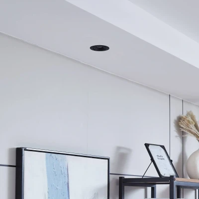Afbeelding van Arcchio Harcos LED downlight, zwart, Ø 8 cm, 4.000K