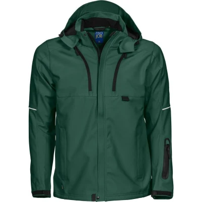 Afbeelding van ProJob 3406 SOFTSHELL JAS 643406 woudgroen
