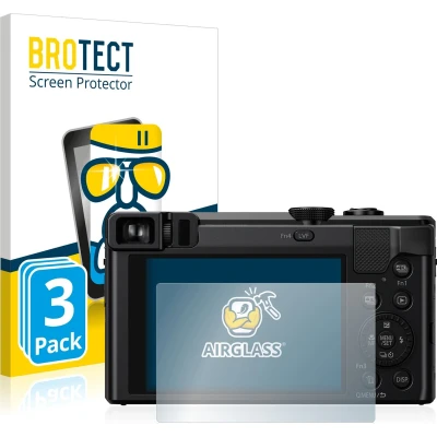 Afbeelding van BROTECT Screenprotector voor Panasonic Lumix DMC TZ80 Folie Beschermfolie Beschermglas transparant (3 Stuks)