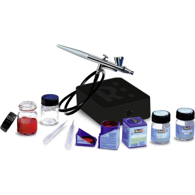 Afbeelding van New Basic Set Revell Airbrush Complete Voor Beginners