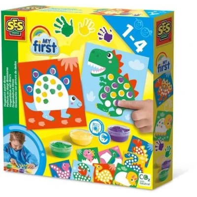 Image de My First Peinture au doigt Créatures Peins 10 cartes de dinosaures