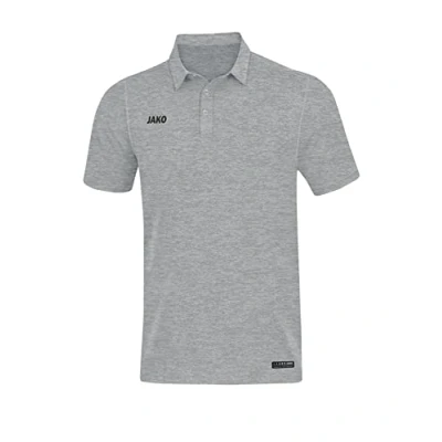 Afbeelding van JAKO Polo Premium Basics Lichtgrijs gemeleerd