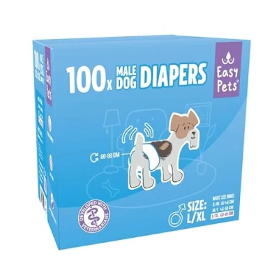 Afbeelding van Easypets Hondenluier Reu L/XL (100 STUKS)