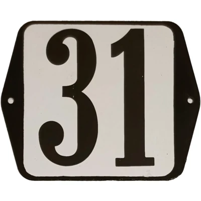 Afbeelding van Huisnummer standaard nummer 31 Warentuin Mix