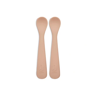 Afbeelding van Jollein Lepeltje Siliconen Pale Pink 2 stuks