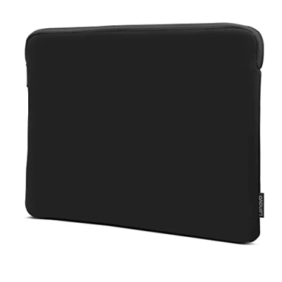 Afbeelding van Lenovo Basic laptophoes voor 14 inch laptop compatibel met MacBook Air/Pro neopreen zachte fleece voering opening bovenaan ritssluiting zwart