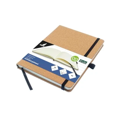Afbeelding van Kangaro notitieboek A5 kurk met lijn elastiek, lint en penlus K 552341