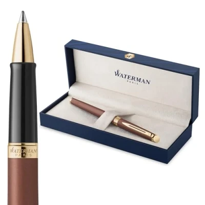 Afbeelding van Waterman Hémisphère rollerballpen De subtiele versie Koperrood fijne punt met Geschenkdoos