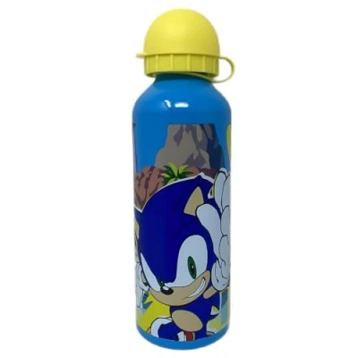 Afbeelding van CARTOON Sonic aluminium drinkfles met fopspeen voor kinderen, 500 ml