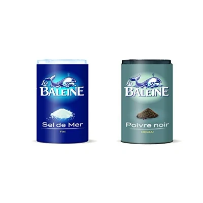 Afbeelding van La Baleine Tafel Zout + Zwarte Peper Gemalen