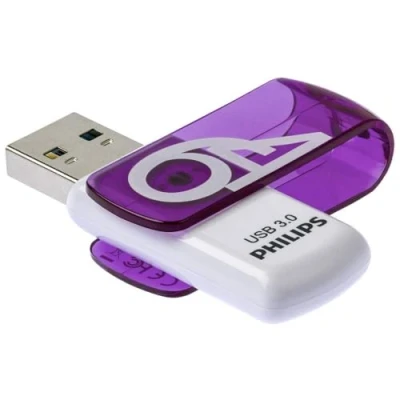 Afbeelding van Philips VIVID USB stick 64 GB Paars FM64FD00B/00 3.2 Gen 1 (USB 3.0)