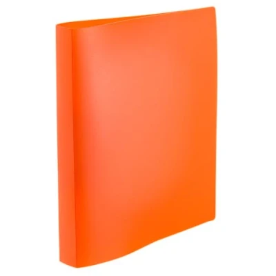 Afbeelding van HERMA 19711 ringband A4 doorschijnend neon oranje, smal, 2 ringen, stevige kunststof, 25 mm breed, transparante voor school en kantoor, kinderen, jongens meisjes