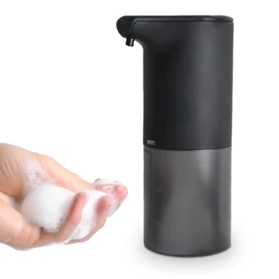 Afbeelding van MikaMax Automatische Zeepdispenser Zeeppompje Oplaadbaar Foam Technologie Infrarood Sensor Mat Zwart 350ml