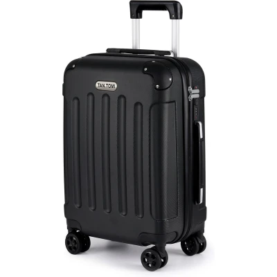 Afbeelding van TAN.TOMI Reiskoffer met 4 Wielen Handbagage 41L Ruimbagage Cijferslot Trolley Koffer Zwart