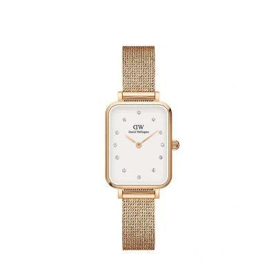 Afbeelding van Daniel Wellington Quadro Pressed Lumine Horloge Rose goldcoloured, Maat: One Size, gold coloured