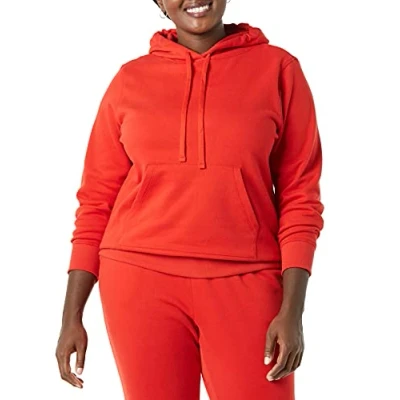 Image de Amazon Essentials Sweat à capuche en polaire (disponible grande taille) Women&#039;s, Rouge, S