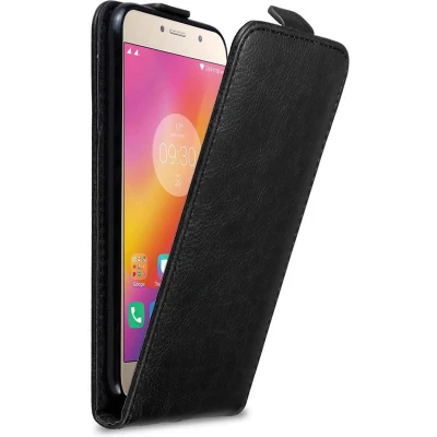 Afbeelding van Cadorabo Hoesje geschikt voor Lenovo P2 in ZWARTE NACHT Beschermhoes flip design Case Cover met magnetische sluiting