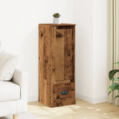 Afbeelding van vidaXL Hoge kast 36x35,5x103,5 cm bewerkt hout oud houtkleurig