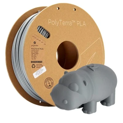 Image de Polymaker 70825 PolyTerra PLA Filament Gris mat 2,85 mm 1000 g