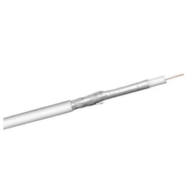 Afbeelding van 100 dB coaxkabel op rol voor binnen (CCS) / wit 50 meter