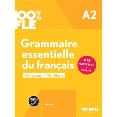 Image de 100% FLE Grammaire essentielle du français A2 livre + didierfle.app