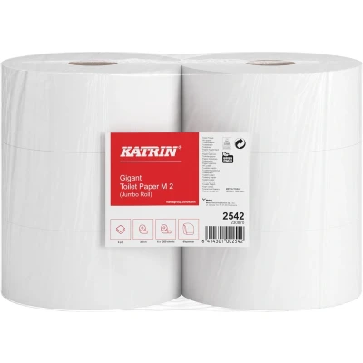 Afbeelding van Toiletpapier Katrin Jumbo 2 laags wit 1200vel