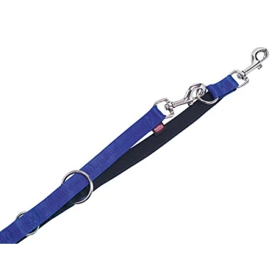 Afbeelding van Nobby Soft Grip Verstelbare Hondenlijn Nylon Blauw XS Breedte 10 mm Lengte 200 cm