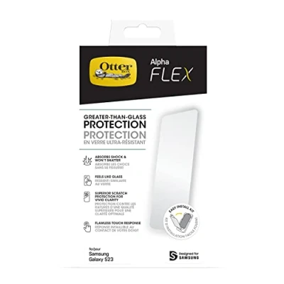 Image de OtterBox Alpha Flex Protection d&#039;écran pour téléphone portable antimicrobien film clair Samsung Galaxy S23