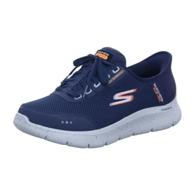 Afbeelding van Skechers Slip Ins: Go Walk Flex Waterproof 216330 NVY, Mannen, Marineblauw, Hardloopschoenen, maat: 45