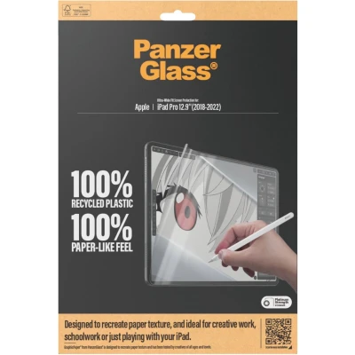 Afbeelding van PanzerGlass GraphicPaper Ultra Wide Geschikt voor Apple iPad Pro 12.9 (2018/2020/2021/2022) Screen Protector Papier Gevoel Gerecycled Plastic Case Friendly