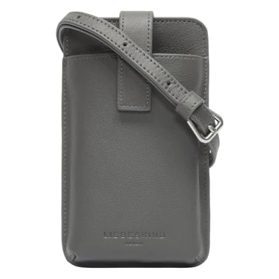 Afbeelding van LIEBESKIND BERLIN Leren Schoudertas mobiele telefoon Harris Mobile Pouch Rock Grijs