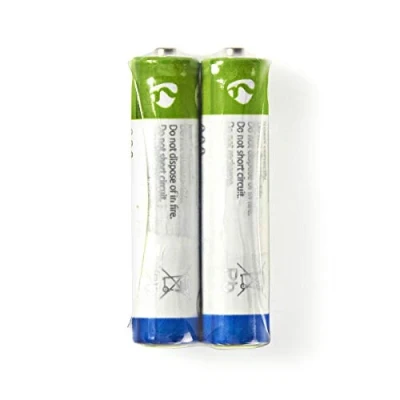Image de Pile au zinc carbone AAA Nedis BAZCR032SP Bleu / Blanc Vert