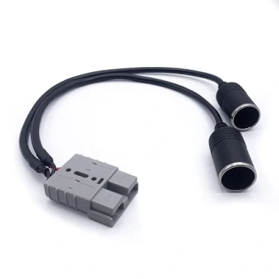 Afbeelding van Offgridtec Anderson adapter op 2 stopcontacten, 15 A, 20 cm