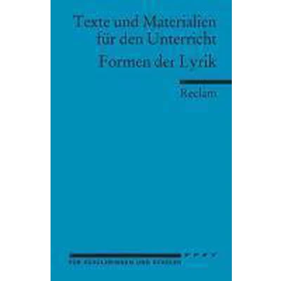 Afbeelding van Formen der Lyrik