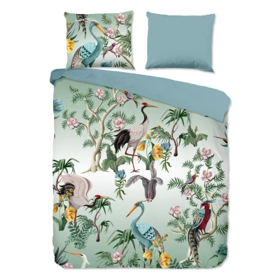 Afbeelding van Good Morning Dekbedovertrek &quot;kraanvogel&quot; Multi (200x200/220 cm) Katoen