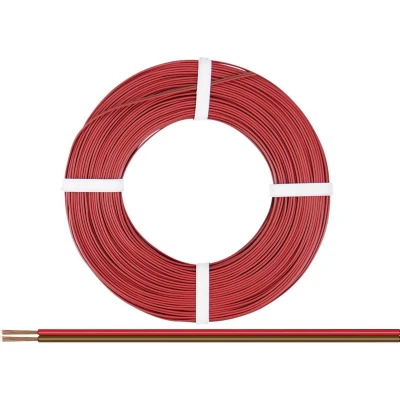Afbeelding van Donau Elektronik 218 080 Draad 2 x 0.14 mm² Rood bruin 50 m