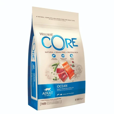 Afbeelding van Wellness Core Grain Free Cat Ocean Zalm&amp;Tonijn Kattenvoer 4 kg Voor De Volwassen Kat