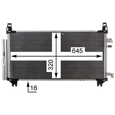 Afbeelding van Mahle Original Airco condensor AC 841 000P