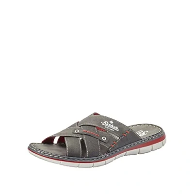 Afbeelding van Rieker Heren 25199 Pantoffels, Antraciet rook 43, 41 EU